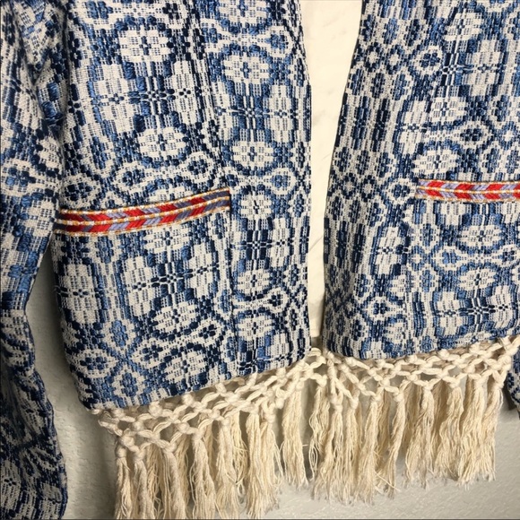 Revolve Tularosa Fringe Tassel Open Front Jacket - Picture 4 of 8